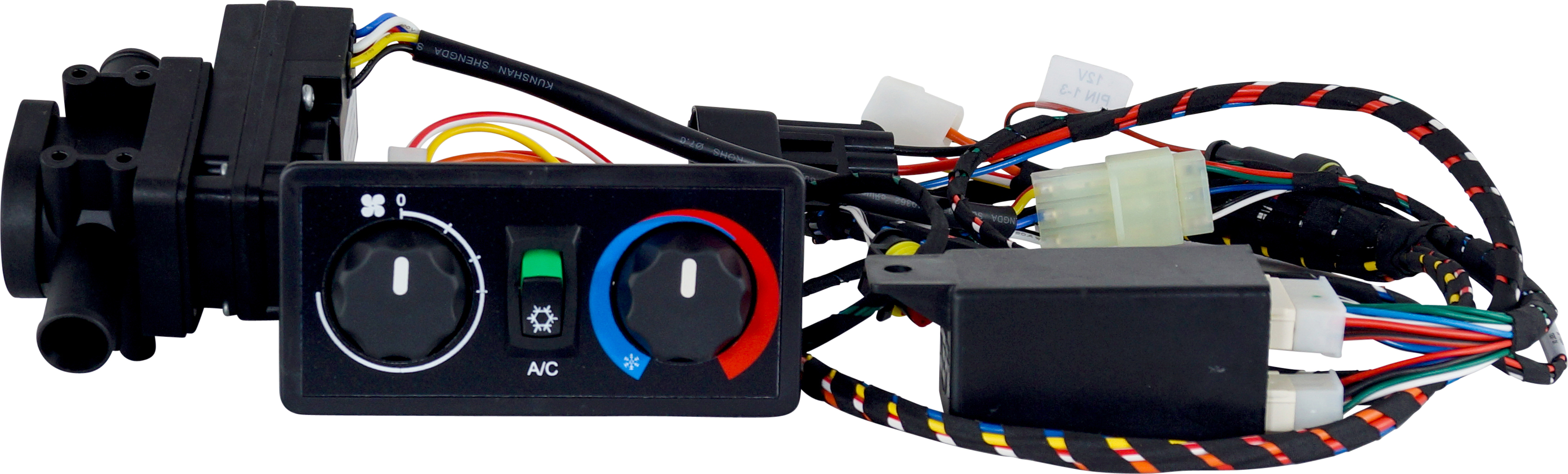 CONTROL PANEL, FAN, TEMP, ON/OFF, 120 X 60MM