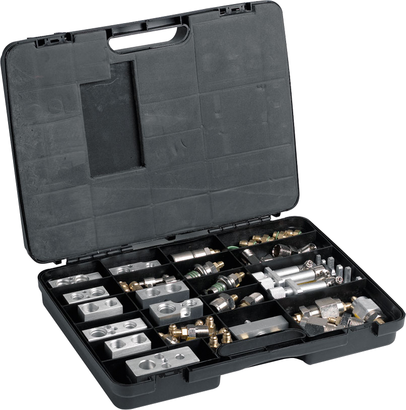 FLUSH KIT ADAPTOR KIT, 52 PIECES, SUITS MOST AC SYSTEMS
