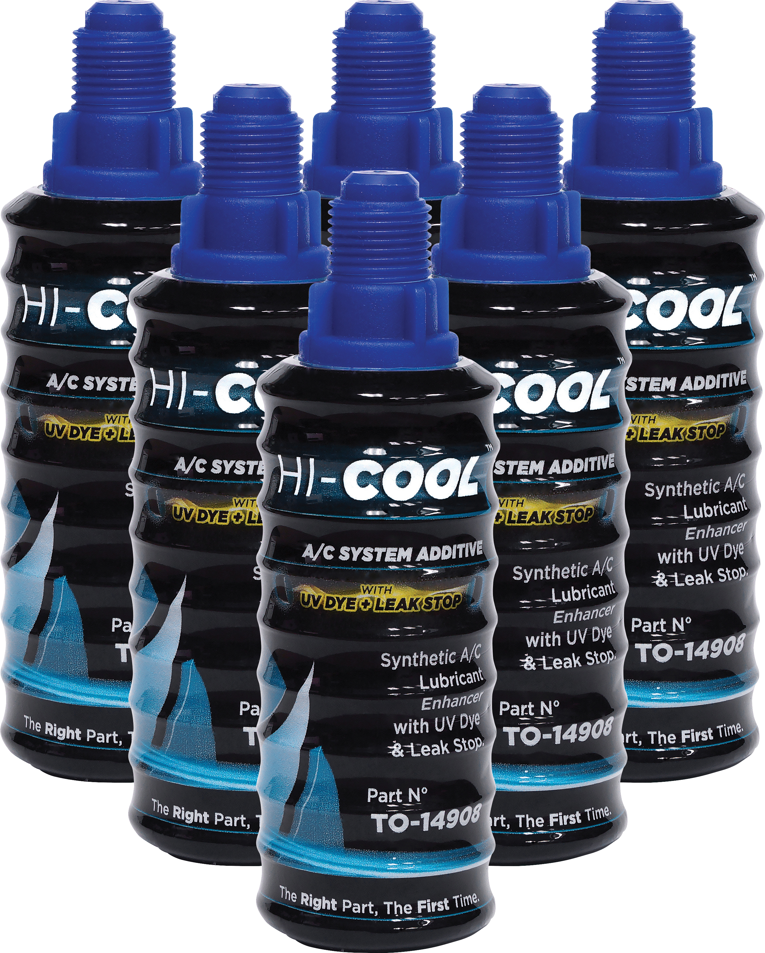 ADDITIVE, HI-COOL, 60ML, AC LUBRICANT ENHANCER WITH UV DYE, SUITS 4 X 500GM SYSTEMS, 6-PACK (TO-3619