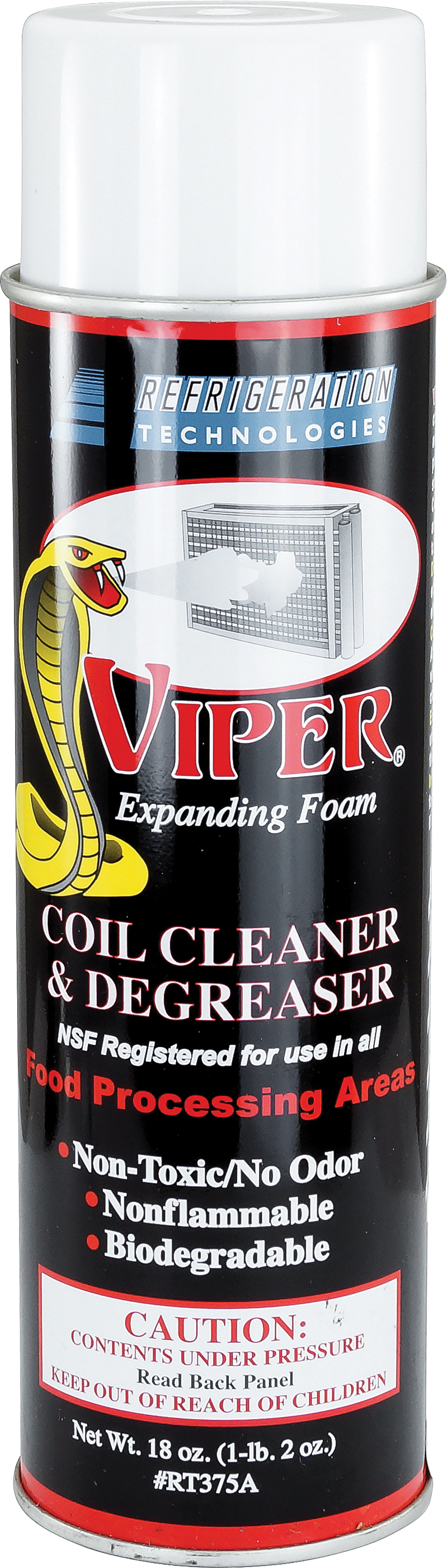 COIL CLEANER, 510G, VIPER FOAMING CLEANSER, AEROSOL CAN