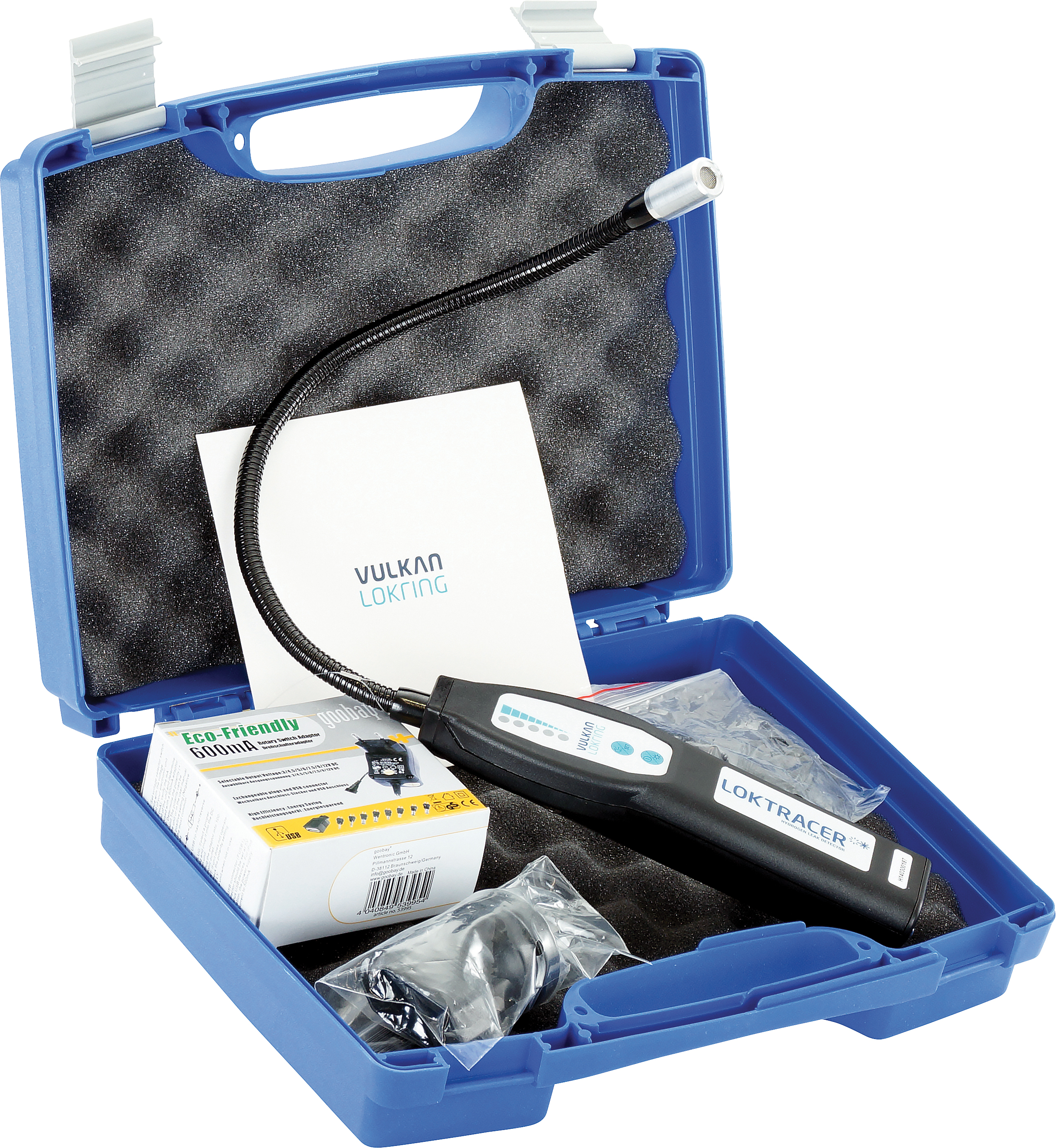LEAK DETECTOR, HYDROGEN TRACE GAS, LOKTRACER, RECHARGEABLE
