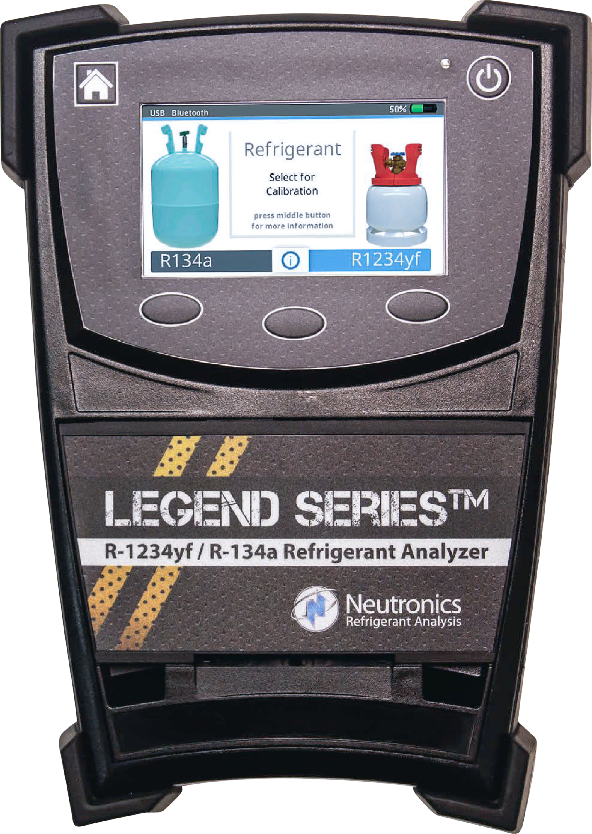 Neutronics Refrigerant Identifier with Rechargeable Battery