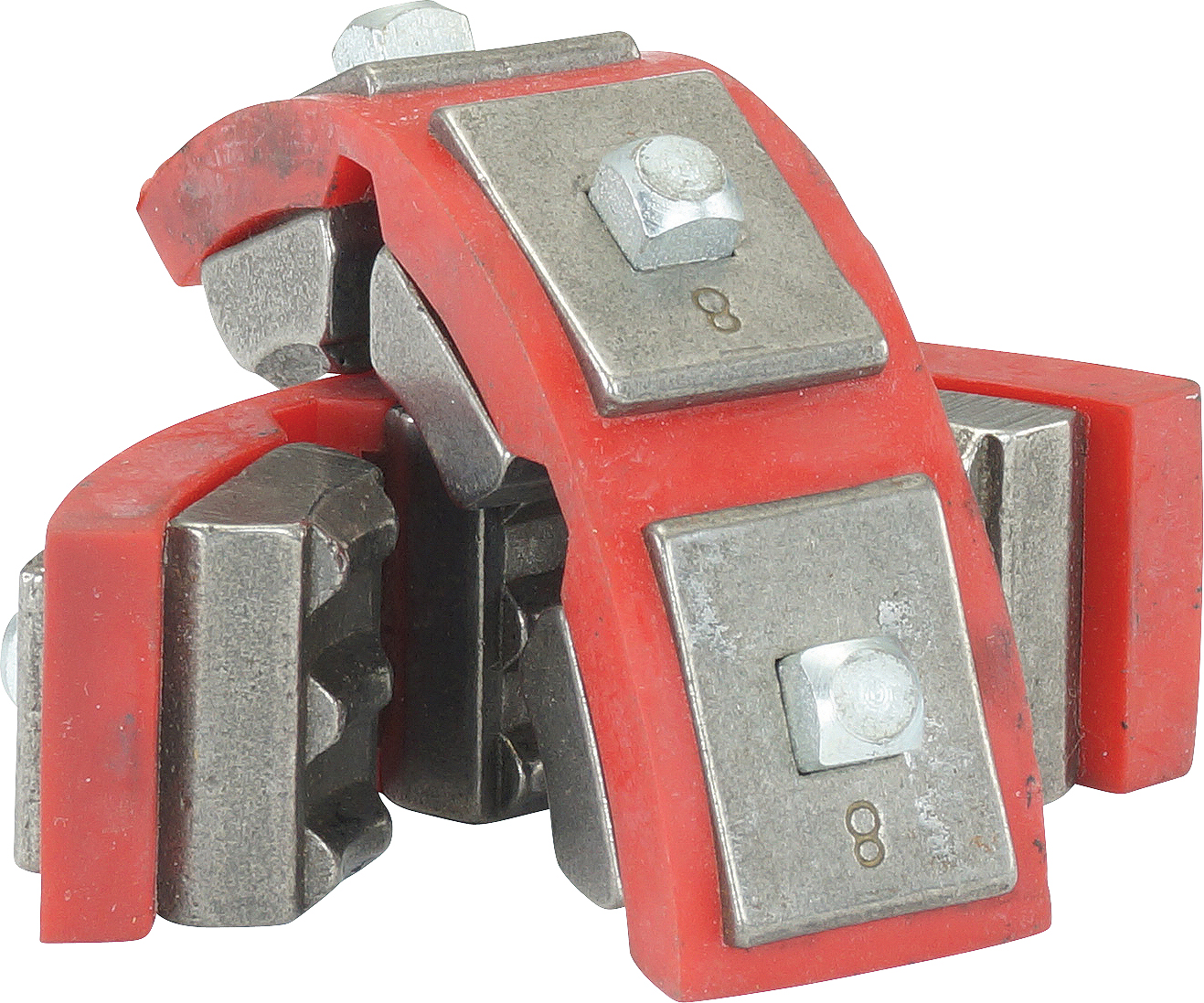 DIE SET, HYDRAKRIMP, #8 STANDARD HOSE, RED, SUITS TO-75606 HYDRAULIC CRIMPER