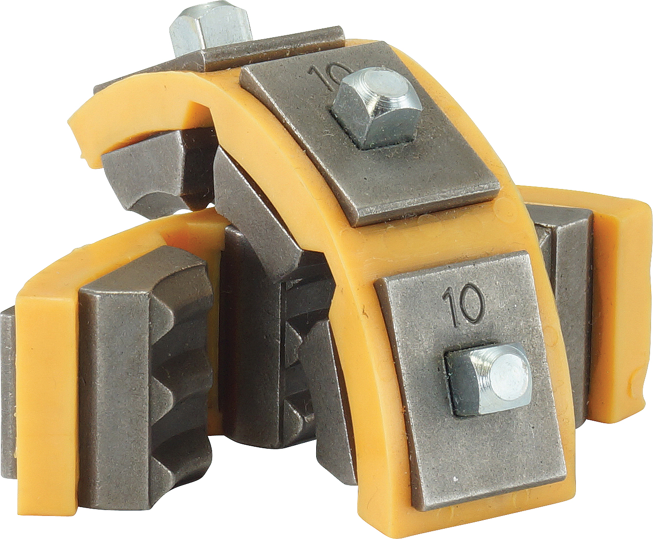 DIE SET, HYDRAKRIMP, #10 STANDARD HOSE, YELLOW, SUITS TO-75606 HYDRAULIC CRIMPER