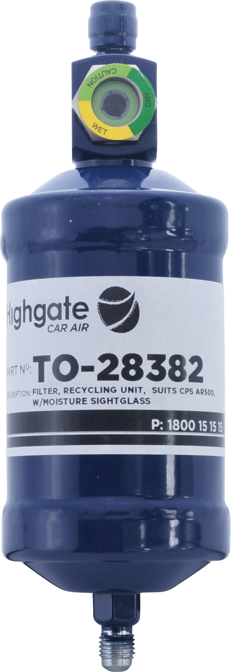 RECYCLING UNIT FILTER, CPS, SUITS AR500, TR21, TRA21, WITH MOISTURE SIGHT GLASS