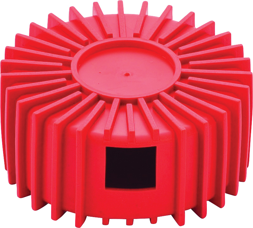 GAUGE BOOT RUBBER, CPS, RED, HIGH SIDE