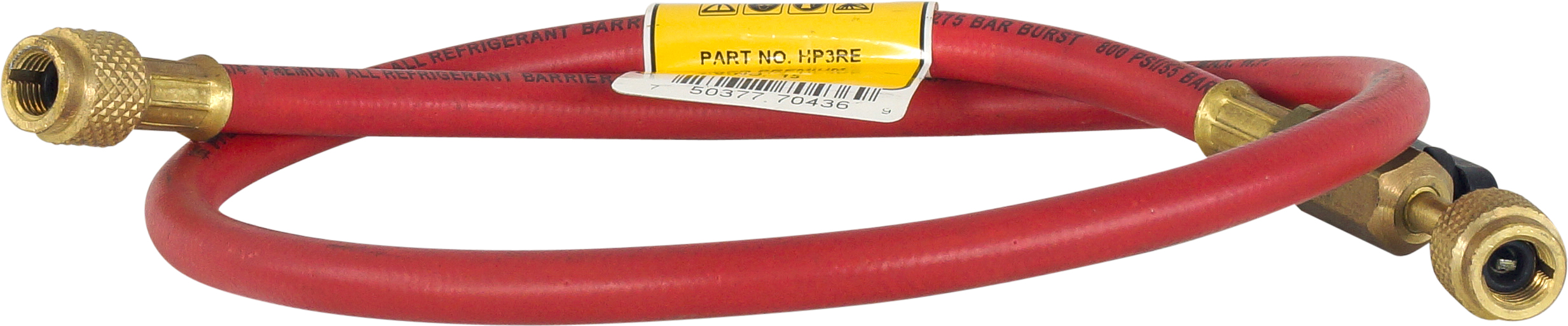 CHARGING HOSE, CPS, R12, R134A, 914MM, STANDARD, RED