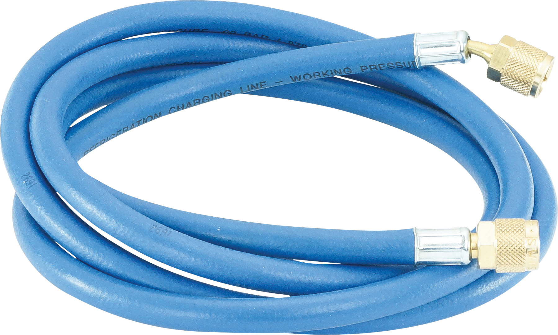 CHARGING HOSE, REFCO, R12, R134A, 1830MM, STANDARD, BLUE