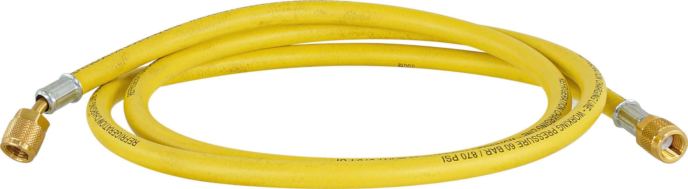 CHARGING HOSE, REFCO, R12, R134A, 915MM, STANDARD, YELLOW