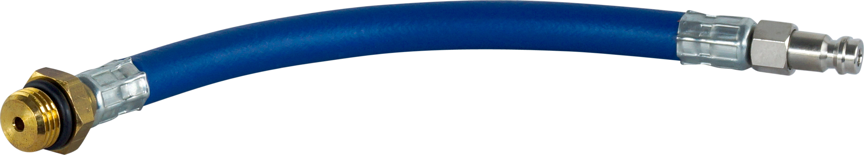 CHARGE HOSE EXT, 15CM, BLUE, QUICK -DISCONNECT TO MALE M14 SUITS KONFORT 7 SERIES, R134A