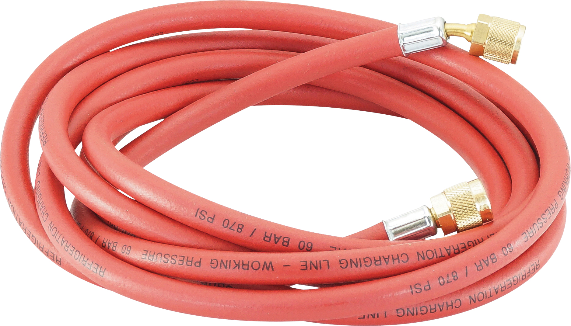 CHARGING HOSE, REFCO, R12, R134A, 3050MM, STANDARD, RED