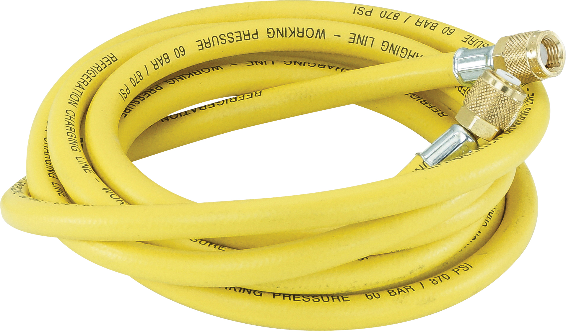CHARGING HOSE, REFCO, R12, R134A, 3050MM, STANDARD, YELLOW