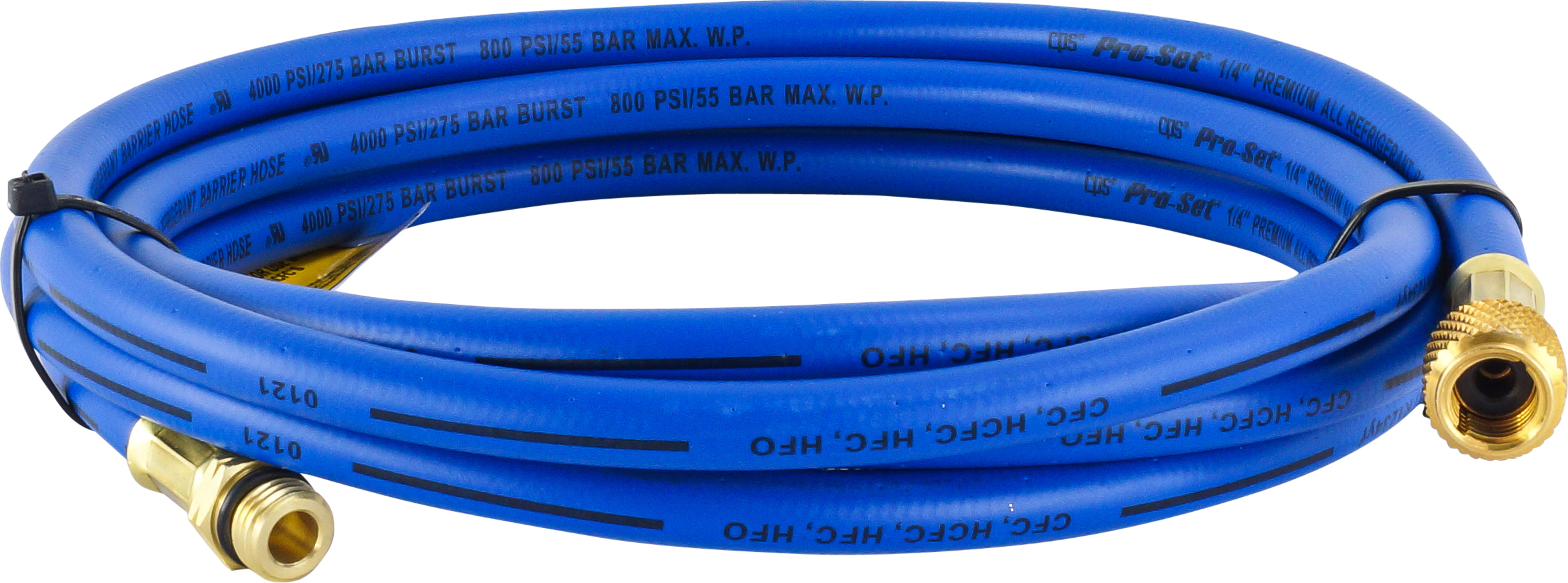 CHARGING HOSE, CPS, R134A, 3000MM, STANDARD, BLUE