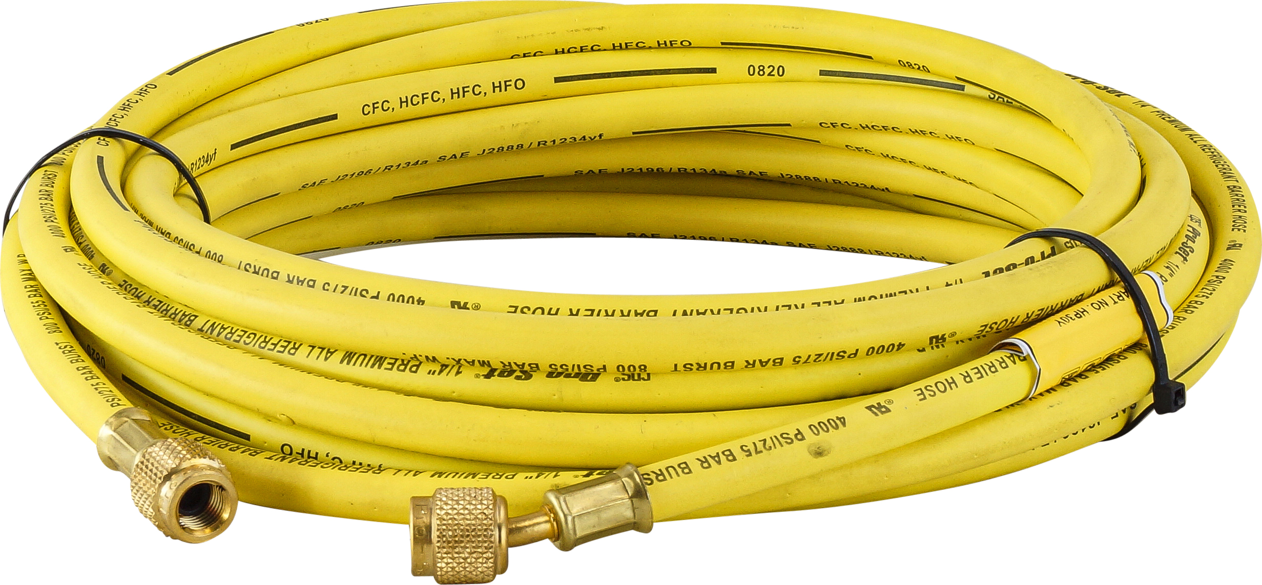 CHARGING HOSE, CPS,R134A, 1/4 INCH, 9000MM, YELLOW