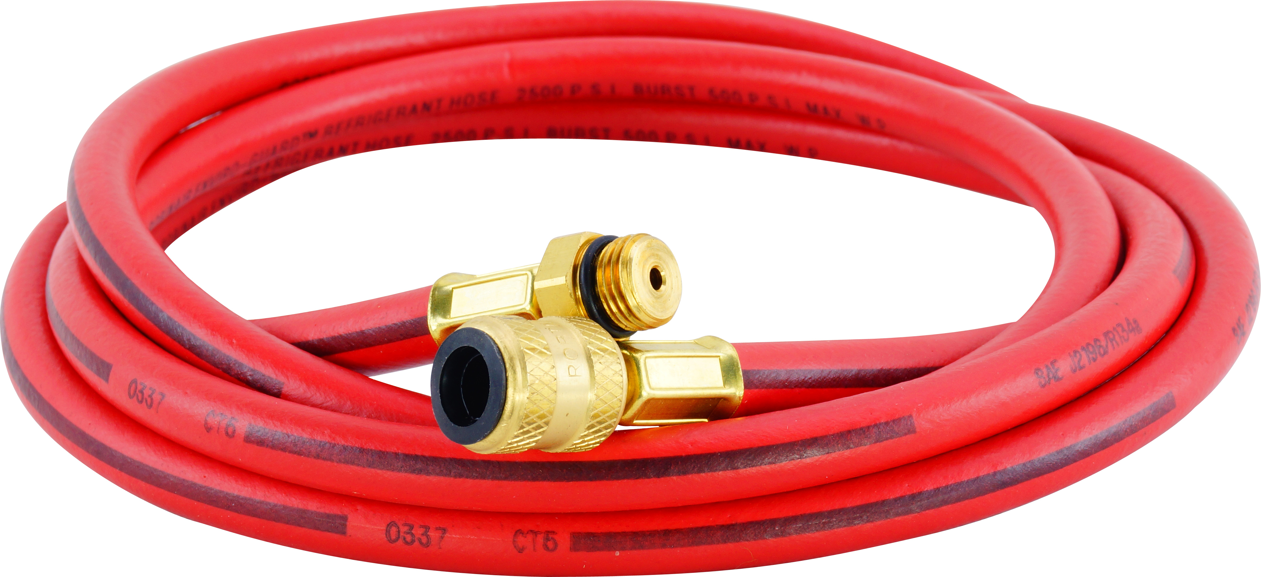 CHARGING HOSE, ROBINAIR, R134A, 2500MM, RED, SUIT AC590P