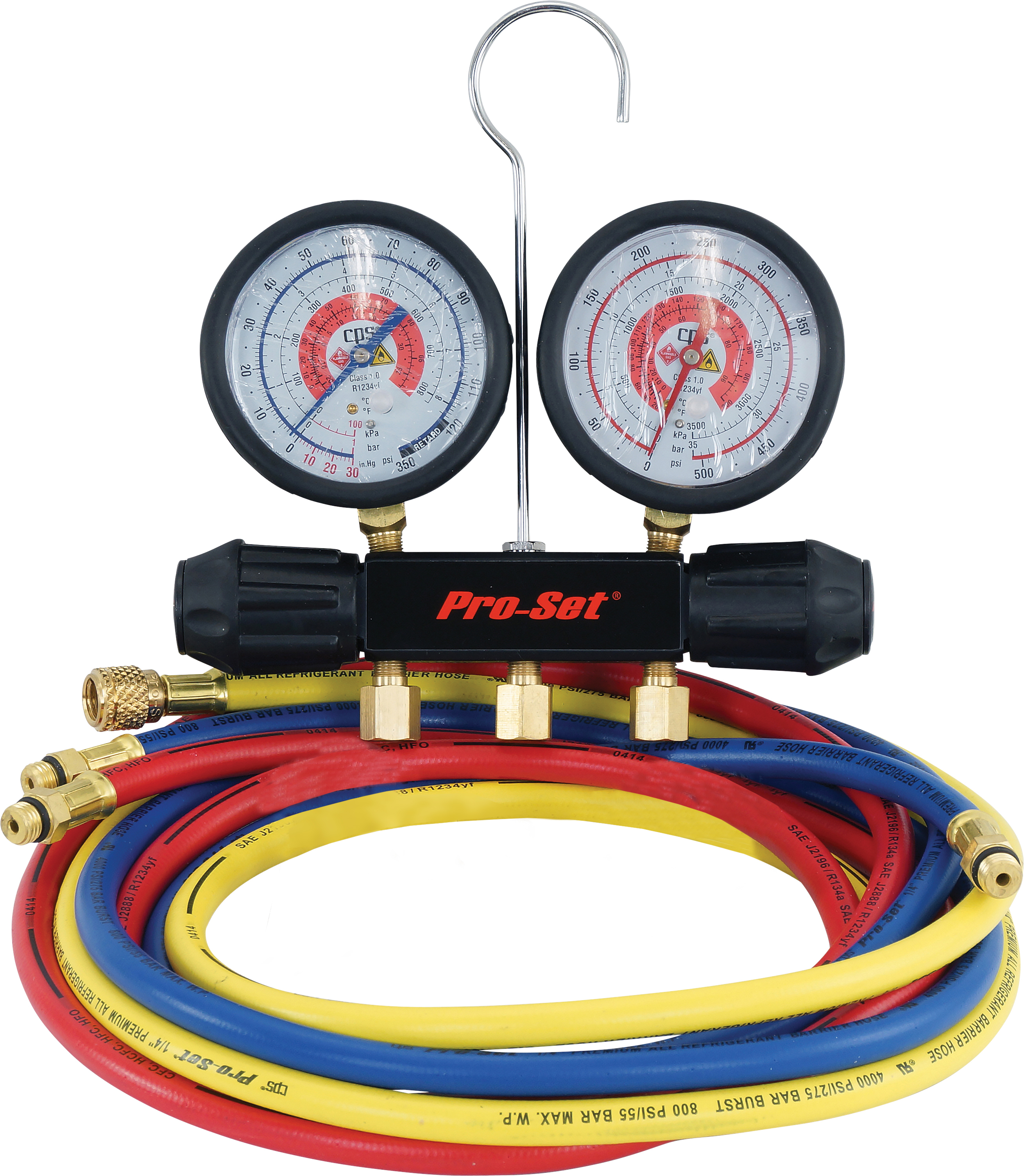 MANIFOLD GAUGE SET, CPS, R410A, R32, 2-WAY, WORKINGMAN SERIES
