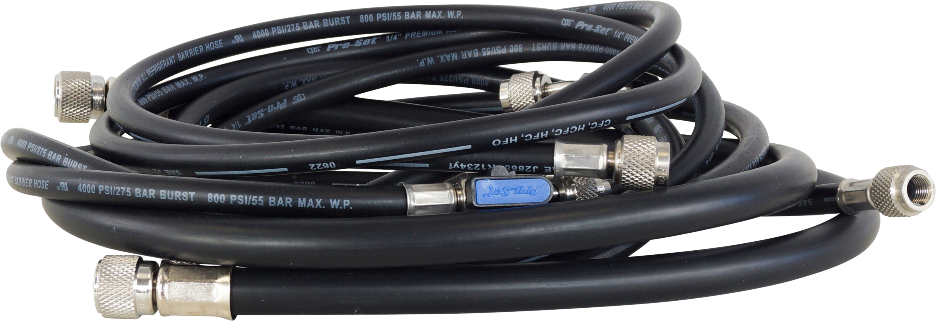 MANIFOLD GAUGE SET, CPS, DIGITAL, 4-WAY, WIRELESS TECHNOLOGY, INCL VAC & THERMISTOR SENSORS, BLACKMA