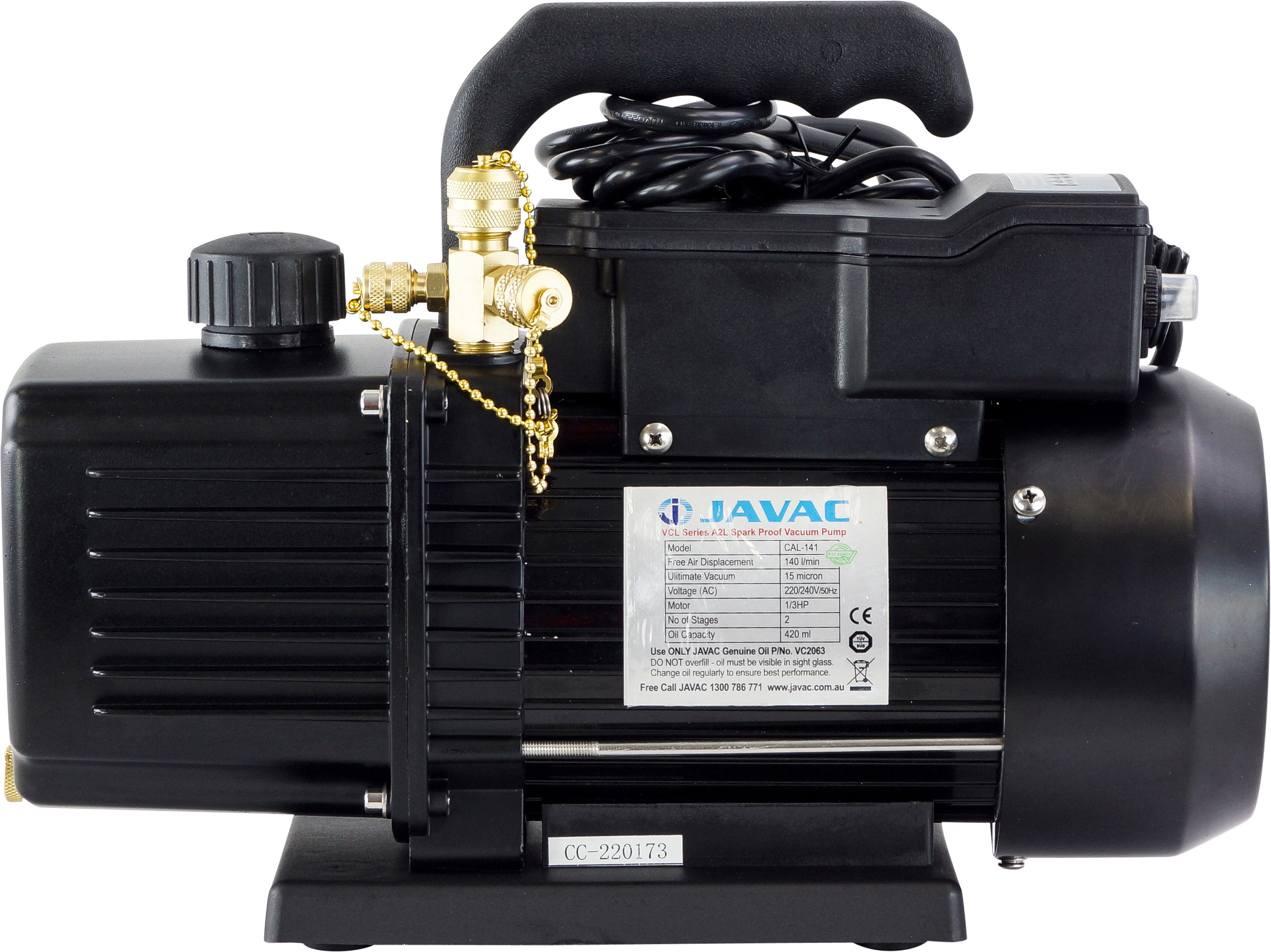 Javac CAL141 2-Stage 140LM Vacuum Pump