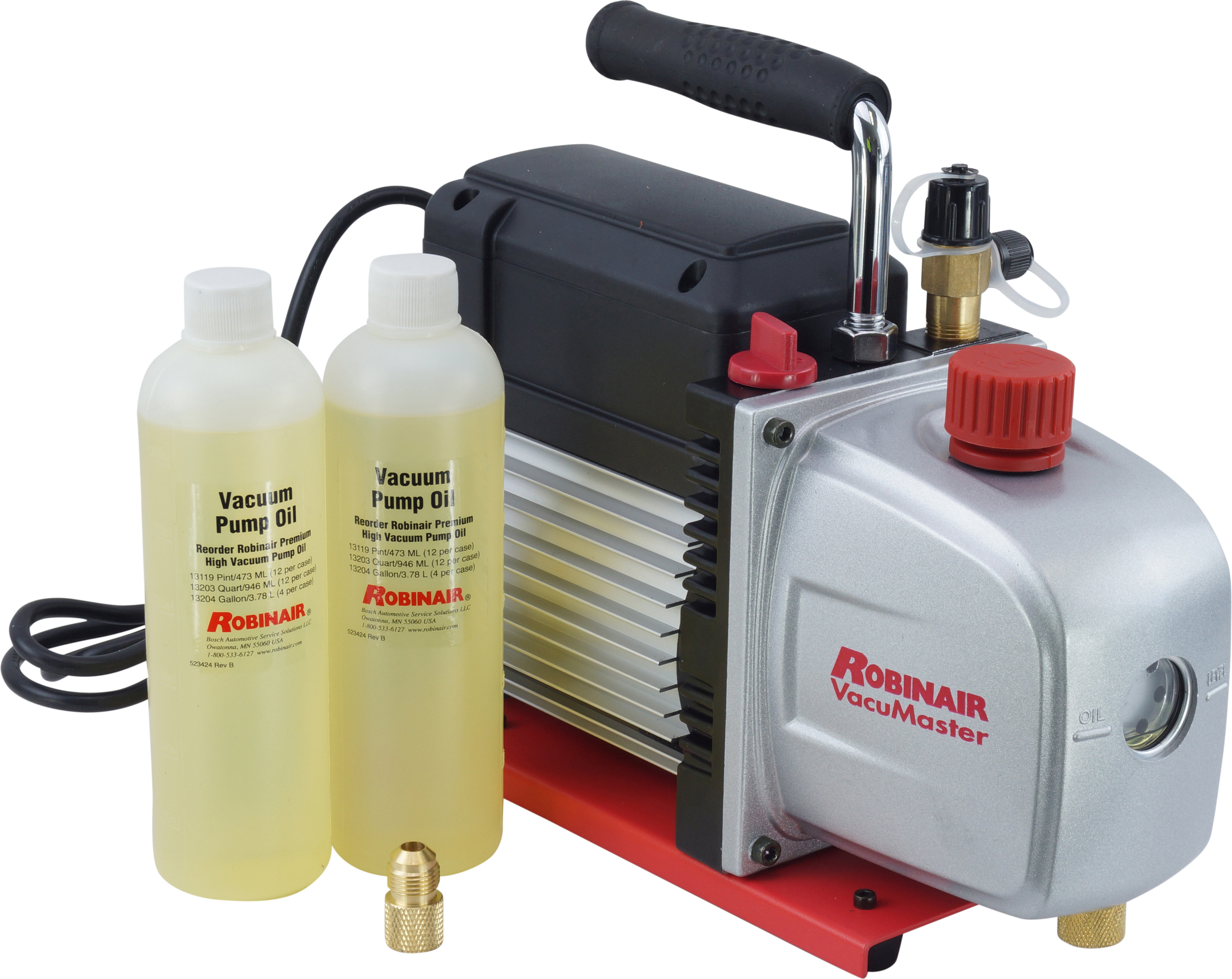 VACUUM PUMP, ROBINAIR, R1234YF, R32, 118LPM, VACUMASTER, 2-STAGE