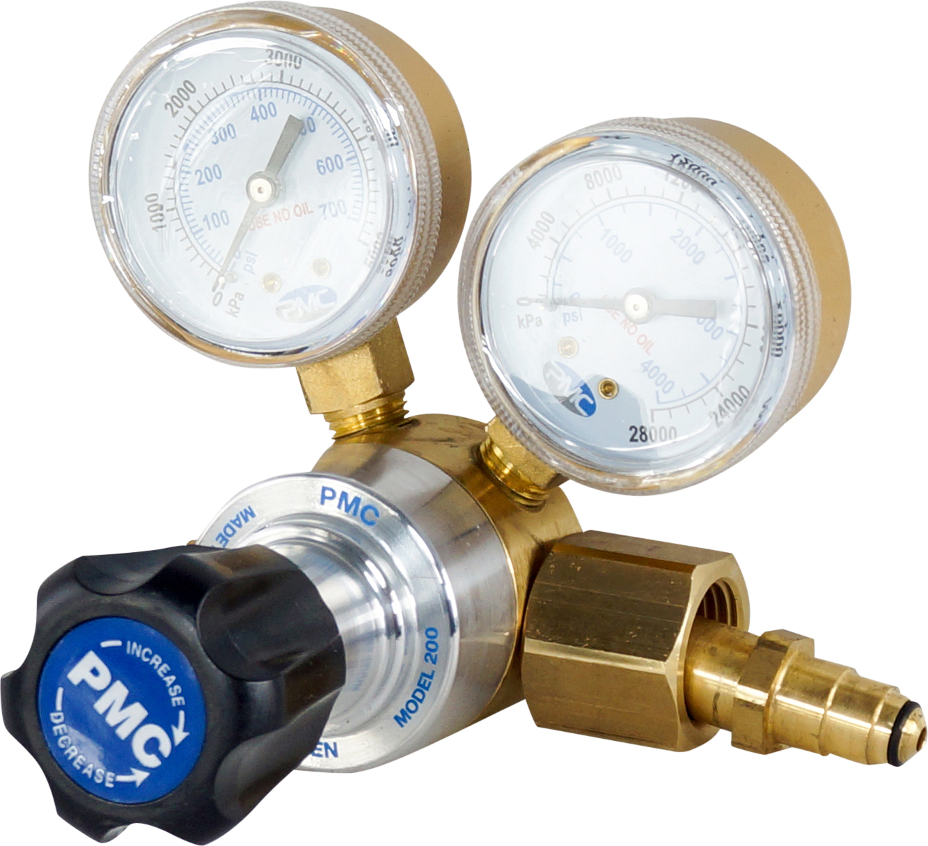 NITROGEN REGULATOR, WITH GAUGES