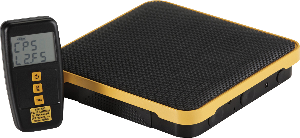 REFRIGERANT WEIGHING SCALES, CPS, 110KG, WIRELESS READ-OUT