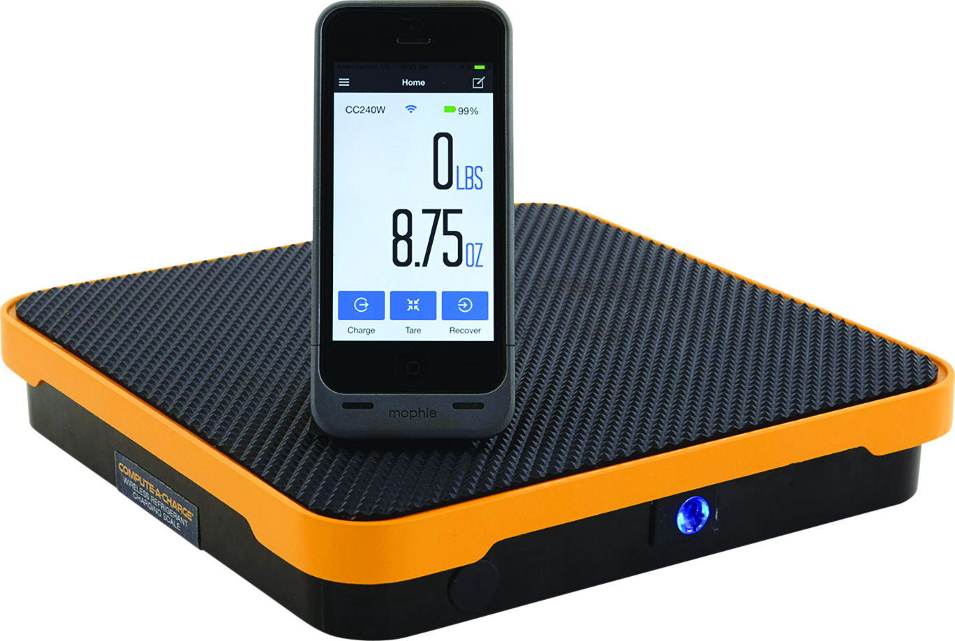 REFRIGERANT WEIGHING SCALES, CPS, 108KG, PROGRAMMABLE, WIRELESS, COMPUTE-A-CHARGE, 10 INCH DIAMETER