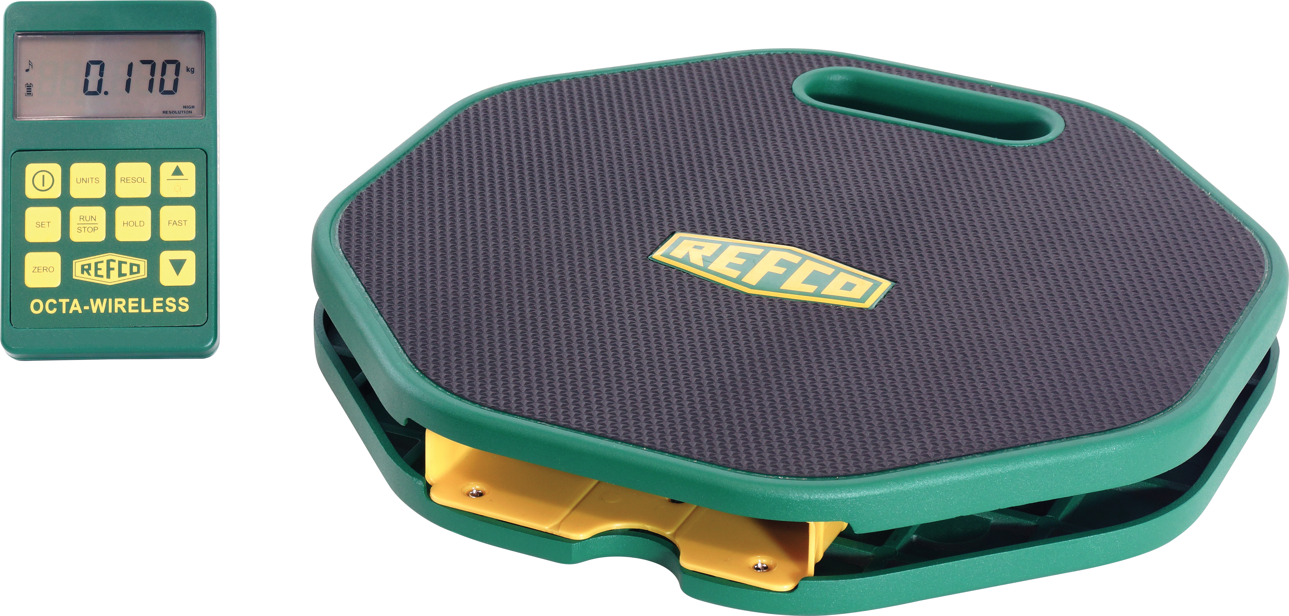 REFRIGERANT WEIGHING SCALES, REFCO, REFSCALE, 110KG, WIRED W/ WIRELESS APP (REFMESH) CONNECTIVITY