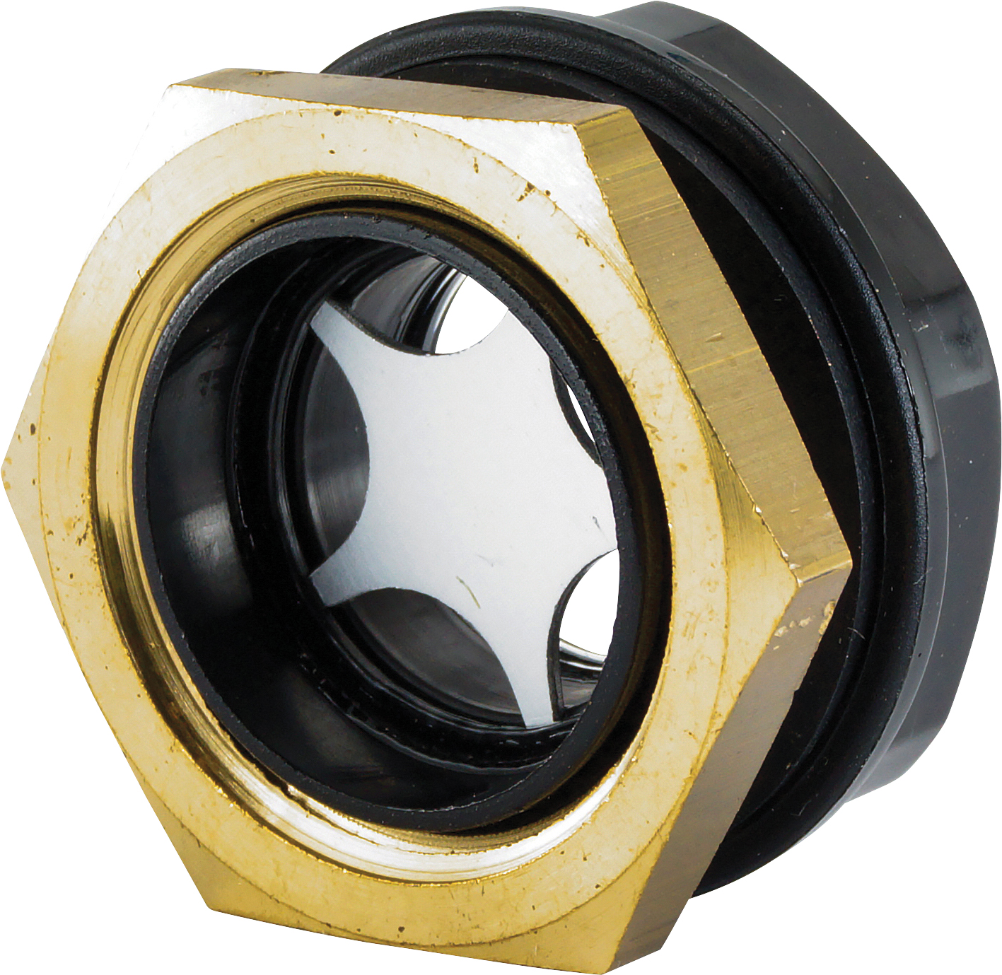 VACUUM PUMP SIGHT-GLASS, REFCO, RL-8, WITH GASKET