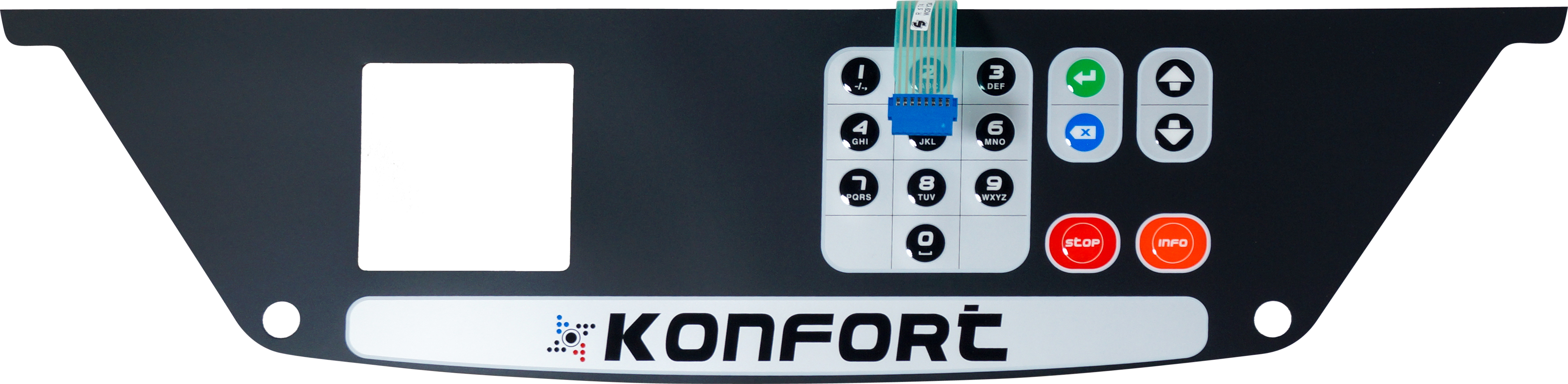 KEYBOARD STICKER, FRONT, SUITS KONFORT