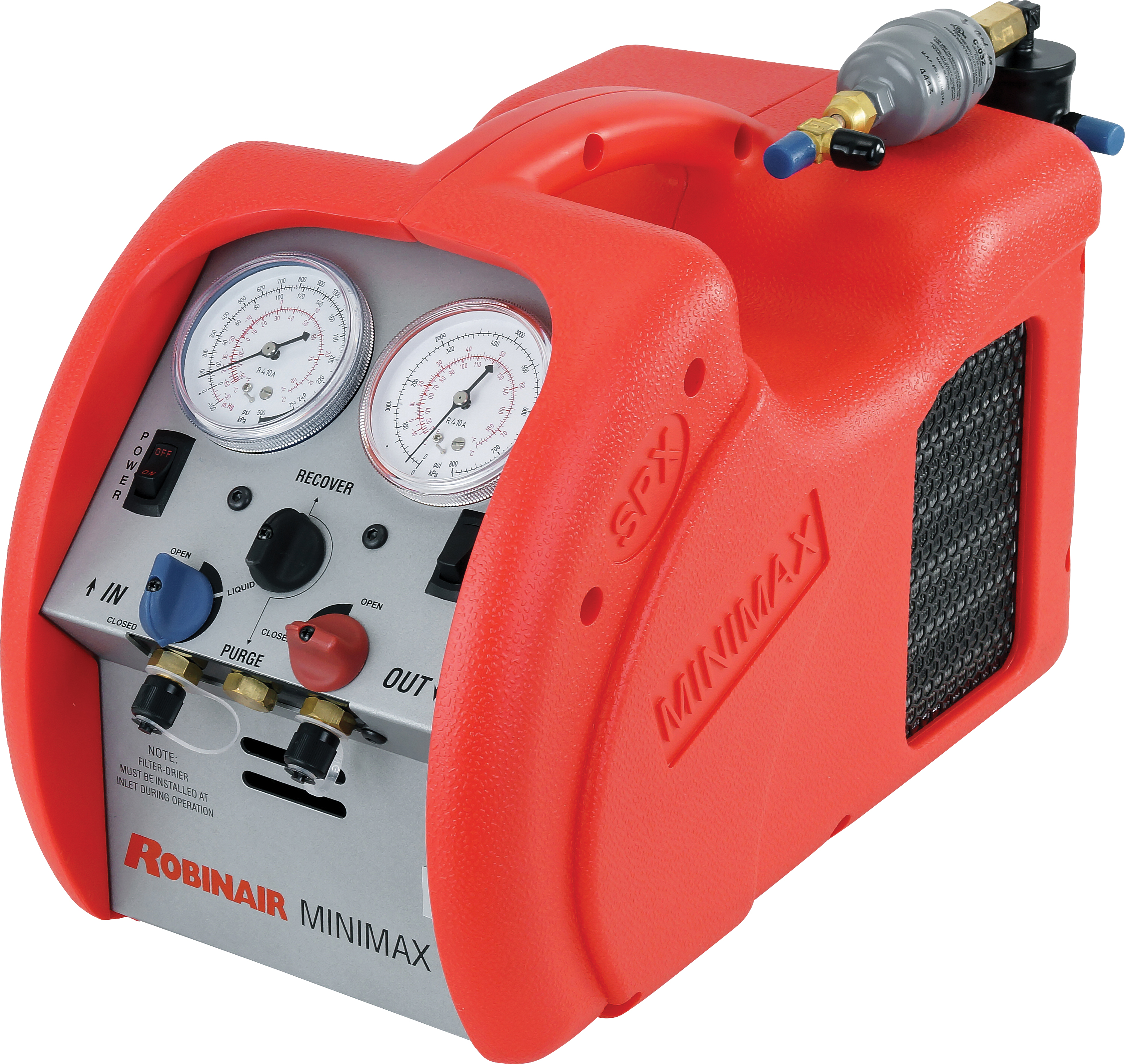 RECOVERY UNIT, ROBINAIR, HAND CARRY, MINIMAX-RA, WITH OIL SEPARATOR