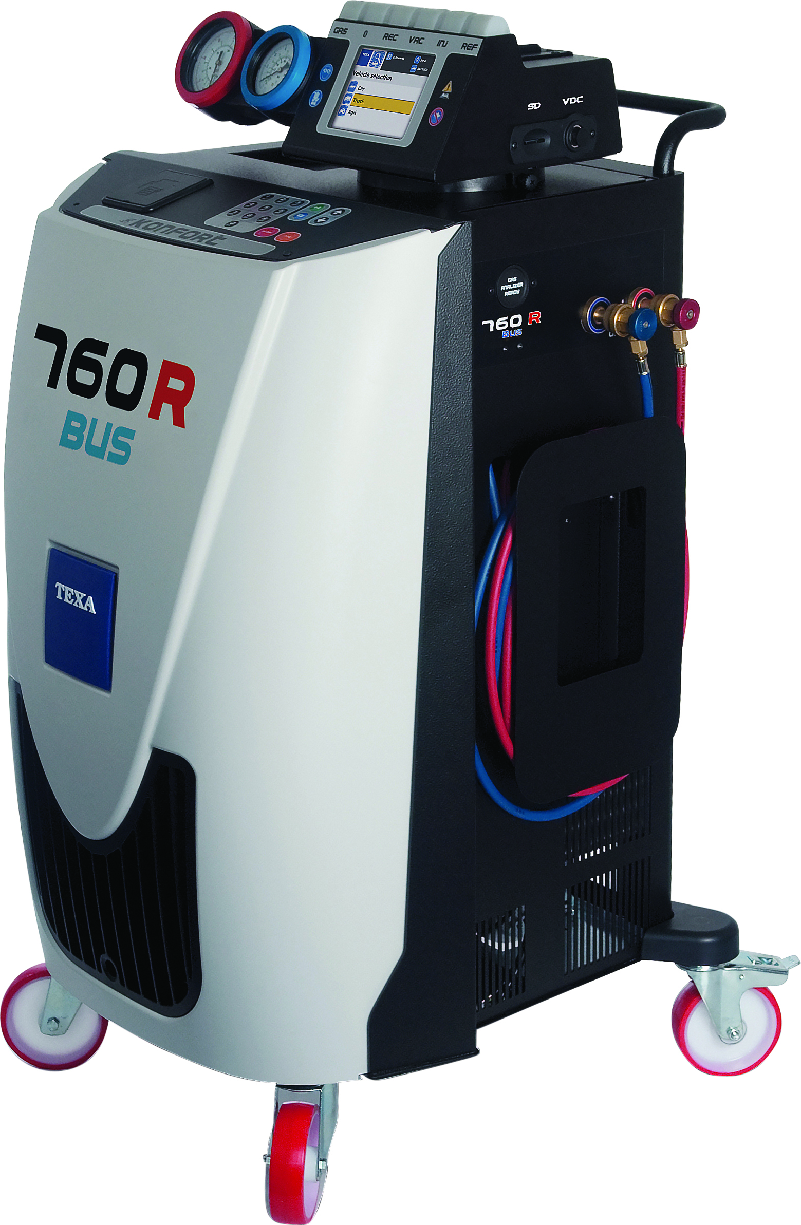 4-IN-1 STATION, KONFORT, 760R BUS, R134A, VACUUM-CHARGE-RECOVER-RECYCLE, FULLY AUTOMATIC
