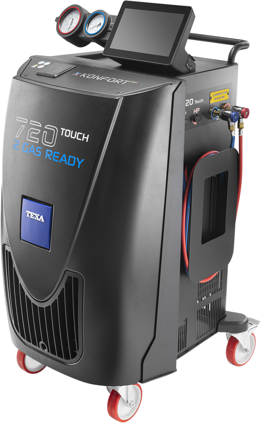 4-IN-1 STATION, KONFORT, 720R TOUCH, R134A, VACUUM-CHARGE-RECOVER-RECYCLE, SEMI AUTOMATIC