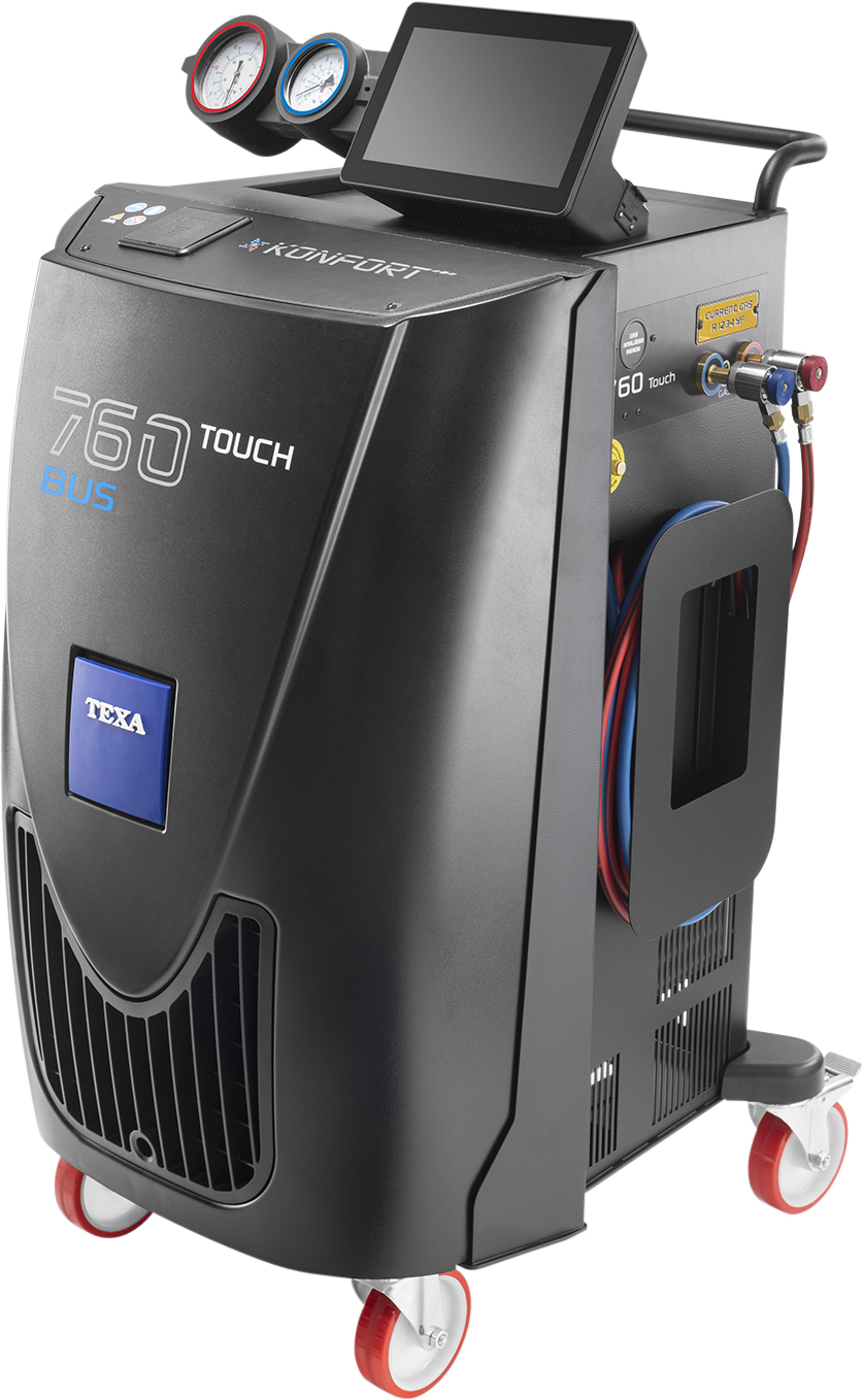 4-IN-1 STATION, KONFORT, 760R BUS TOUCH, R134A, VACUUM-CHARGE-RECOVER-RECYCLE, FULLY AUTOMATIC