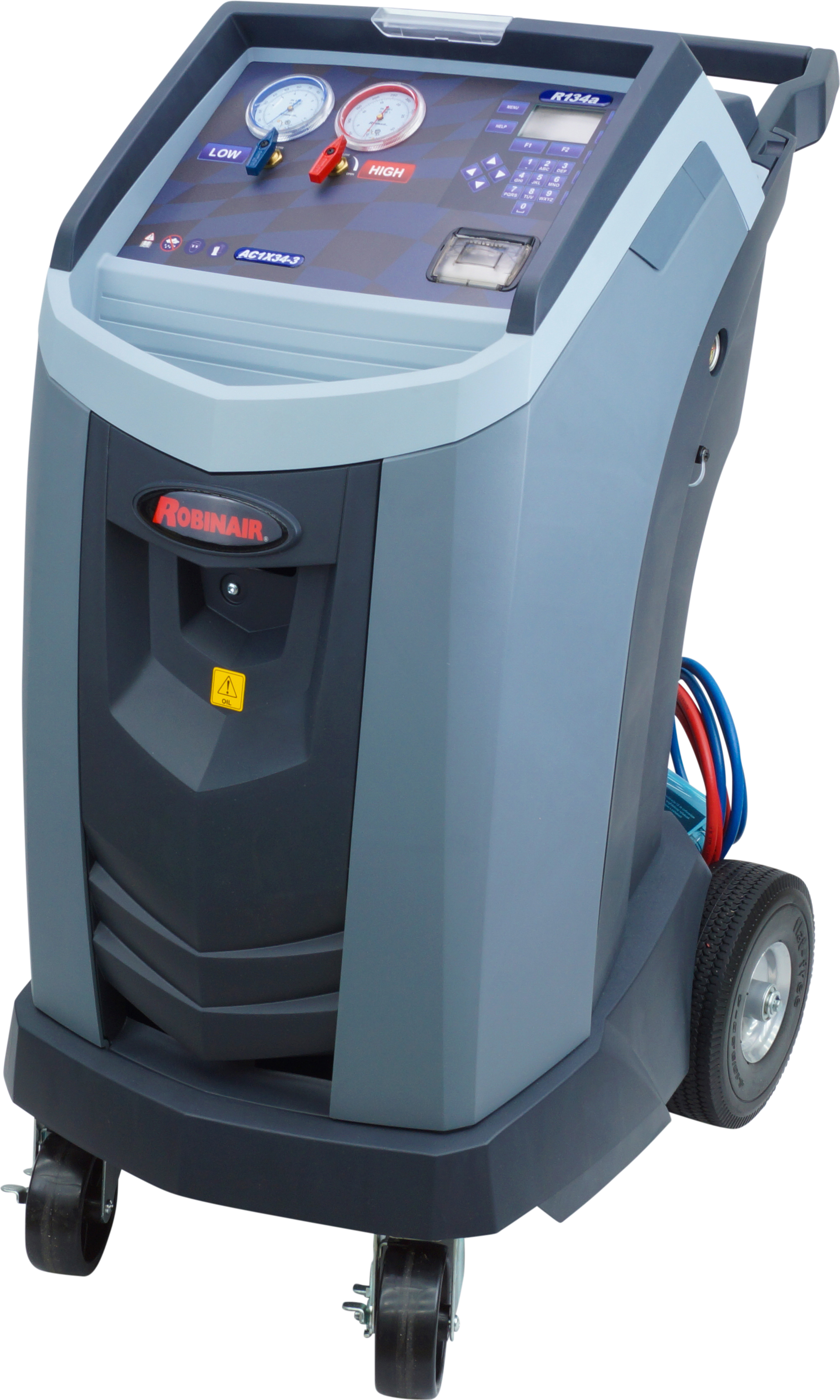 4-IN-1 STATION, ROBINAIR, AC1X34-3P, R134A, R1234YF, VACUUM-CHARGE-RECOVER-RECYCLE, WITH PRINTER, KI