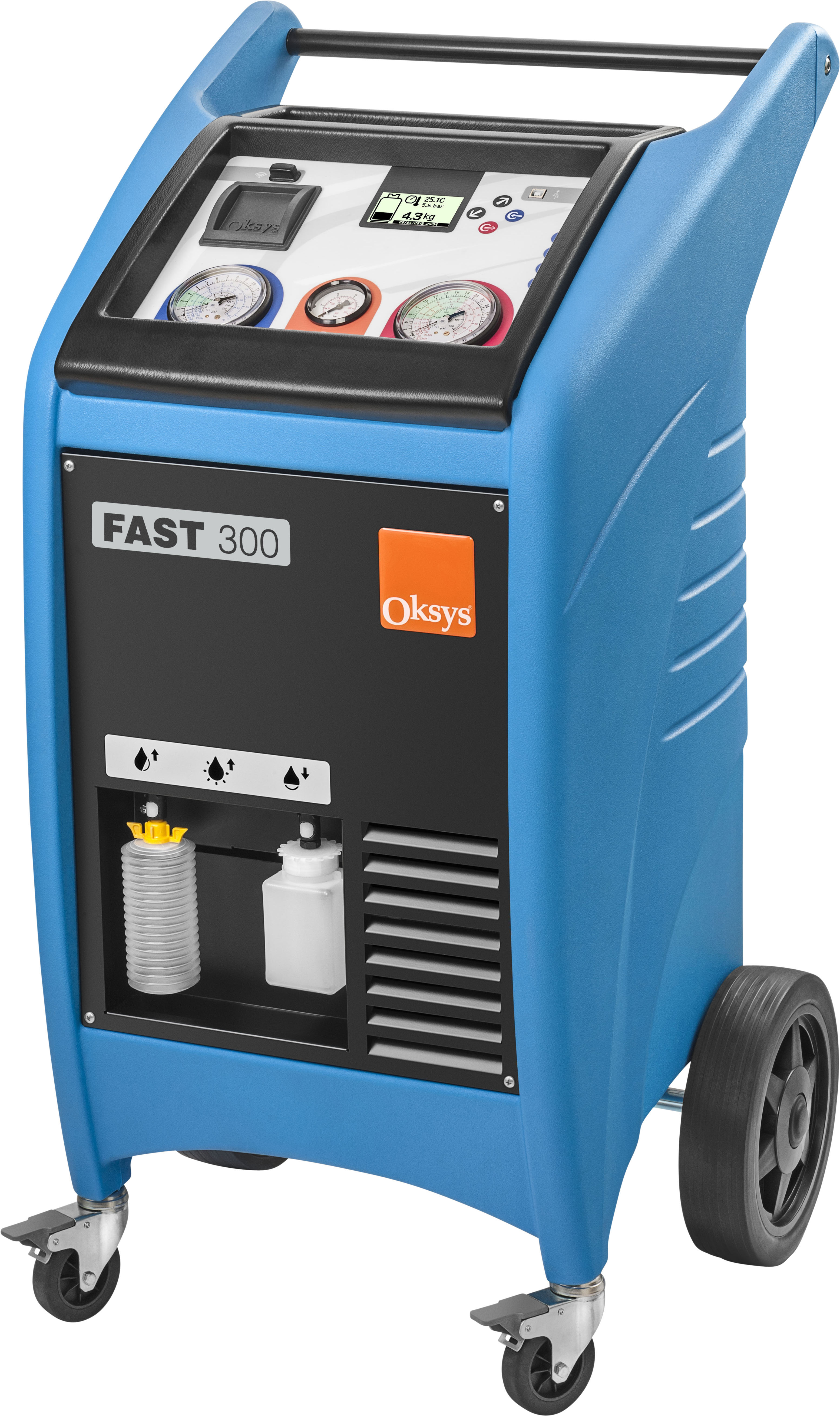 4-IN-1 STATION, FAST 300, R134A, VACUUM-CHARGE-RECOVER-RECYCLE