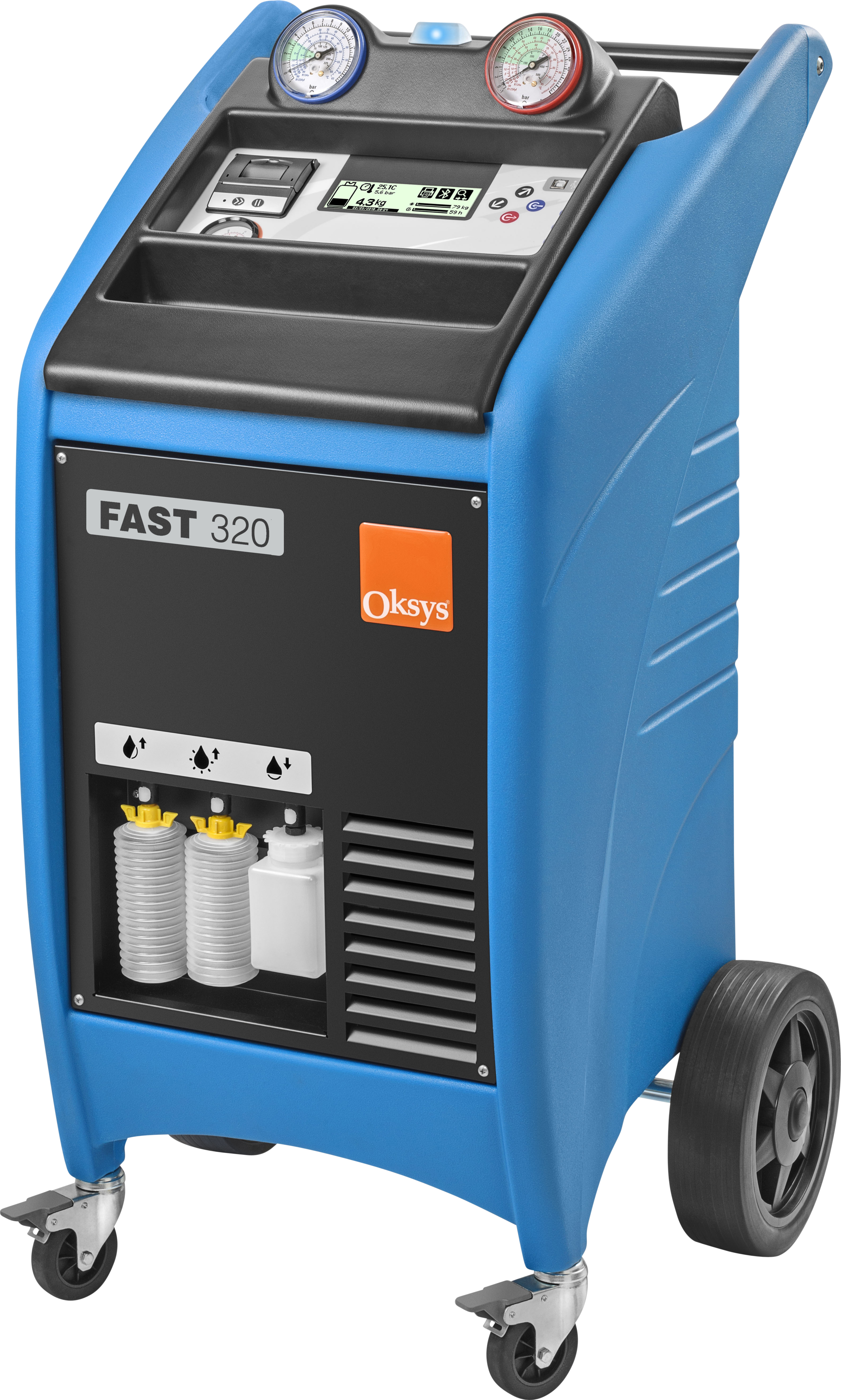 4-IN-1 STATION, FAST 320, R134A, VACUUM-CHARGE-RECOVER-RECYCLE