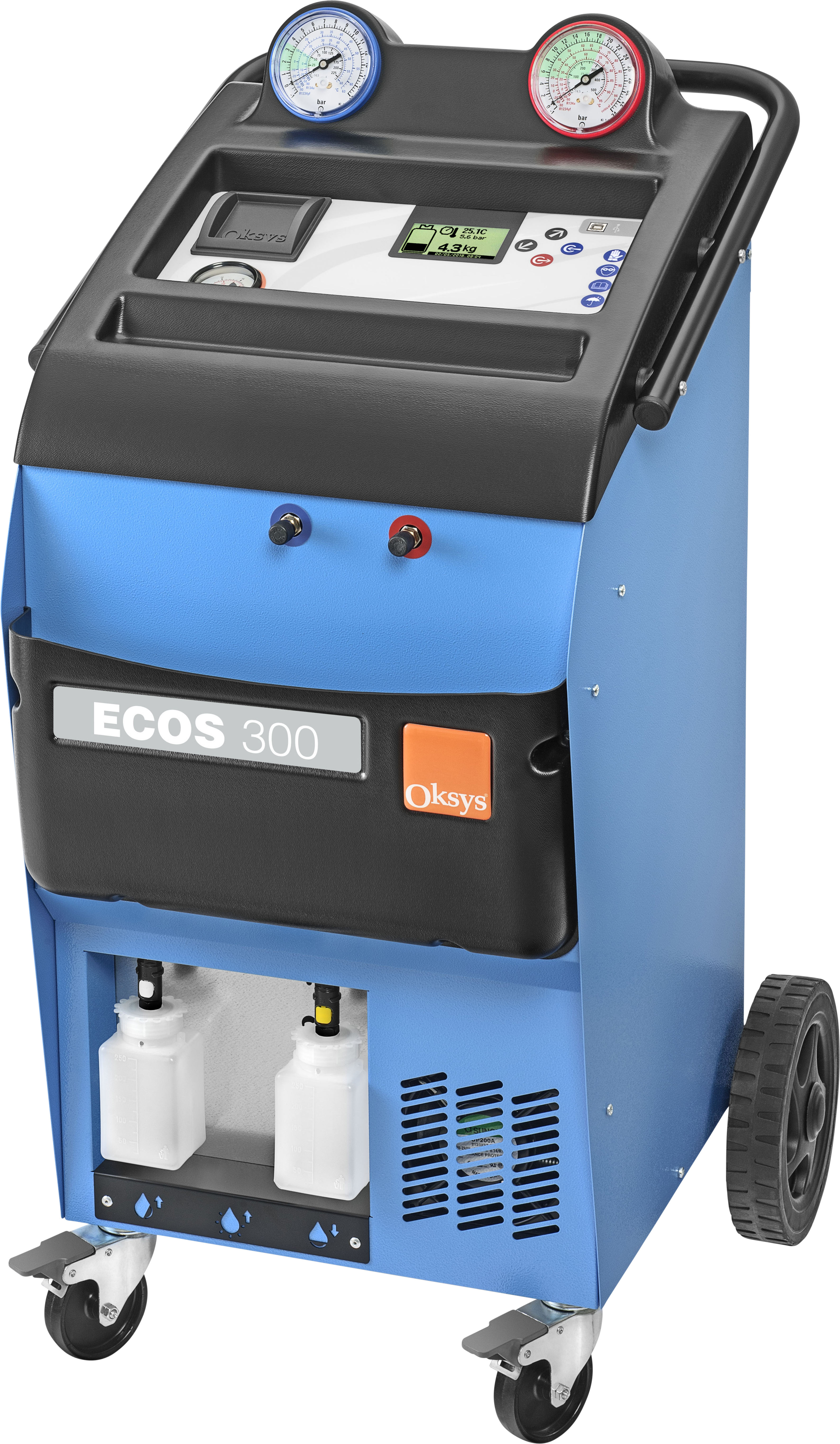 4-IN-1 STATION, ECOS 300, R134A, VACUUM-CHARGE-RECOVER-RECYCLE