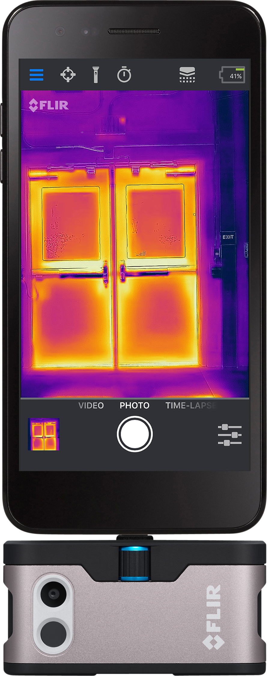 THERMAL IMAGING CAMERA, FLIR, ONE GEN3, TEMP RANGE -20 TO +120 C, 80X60 PIXEL, 1440x1080, ANDROID US