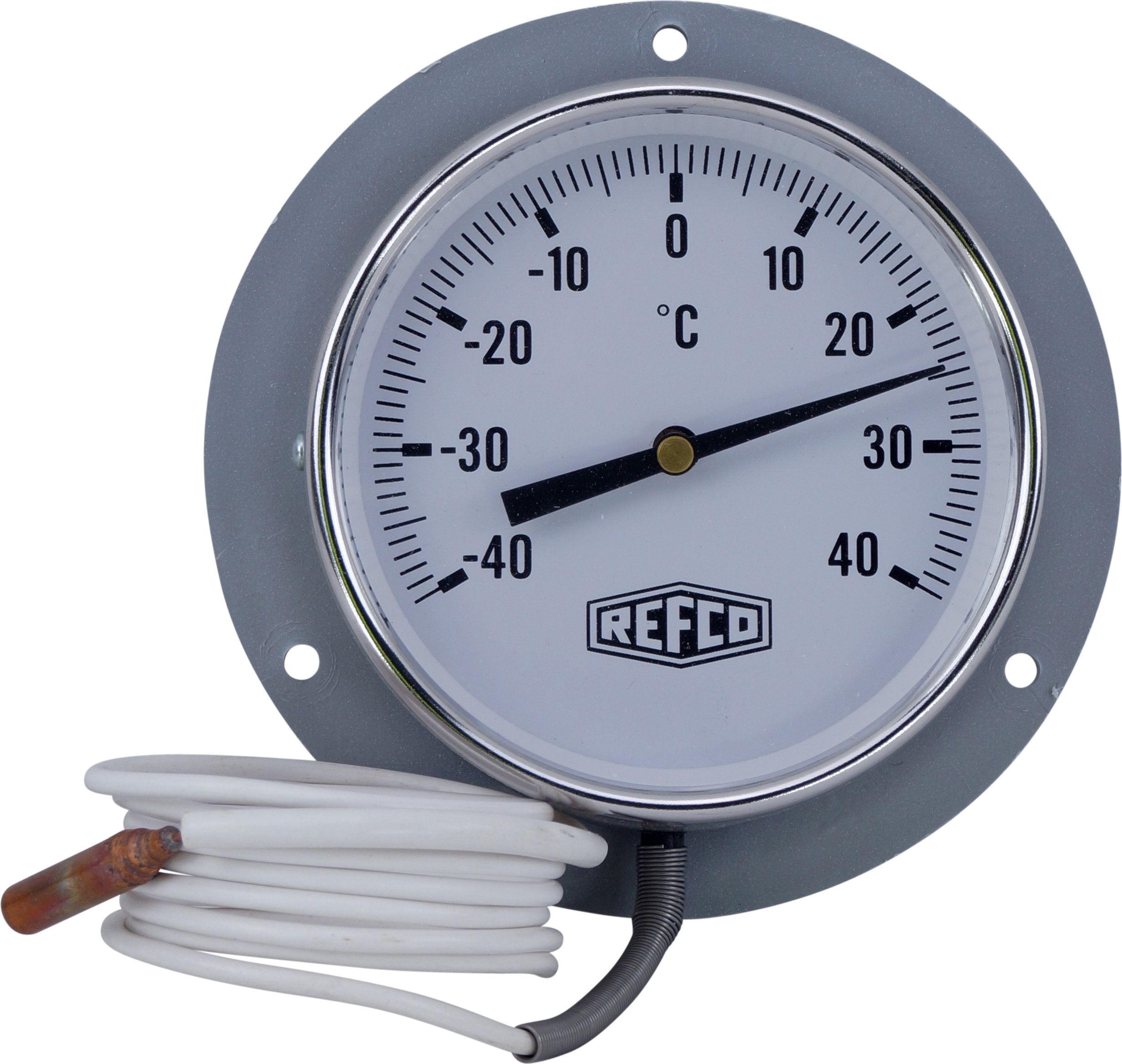 DIAL TYPE THERMOMETER, 100MM, FLEXIBLE PROBE, -40C TO +40C