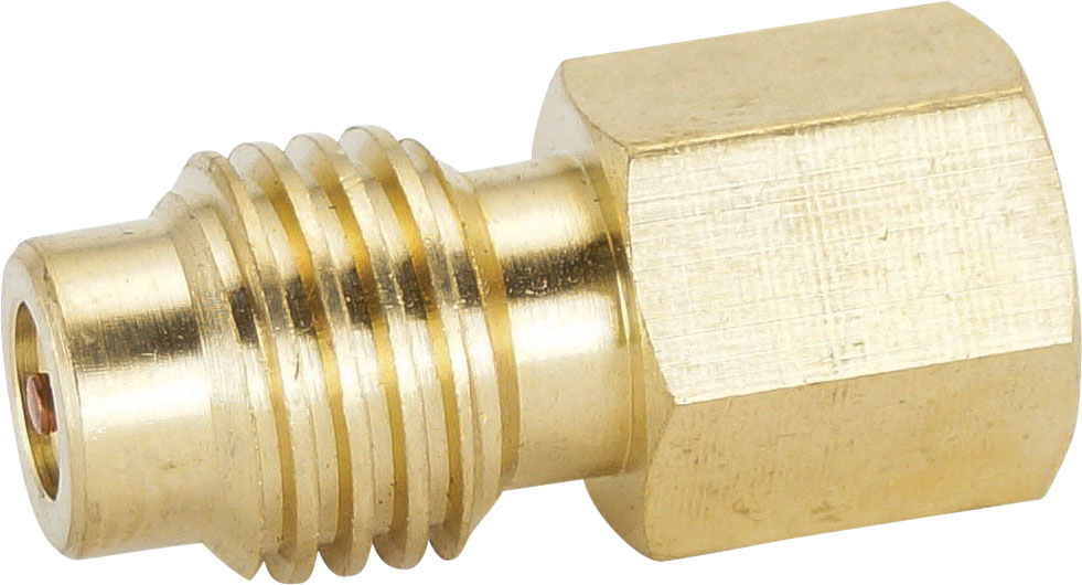 UNION, VACUUM PUMP, 1/4 INCH FEM FLARE TO 1/2 INCH ACME