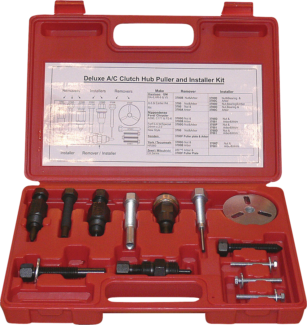 PULLER, UNIVERSAL HUB REMOVER & INSTALLER KIT, SUITS DELPHI, DENSO, SANDEN, ZEXEL