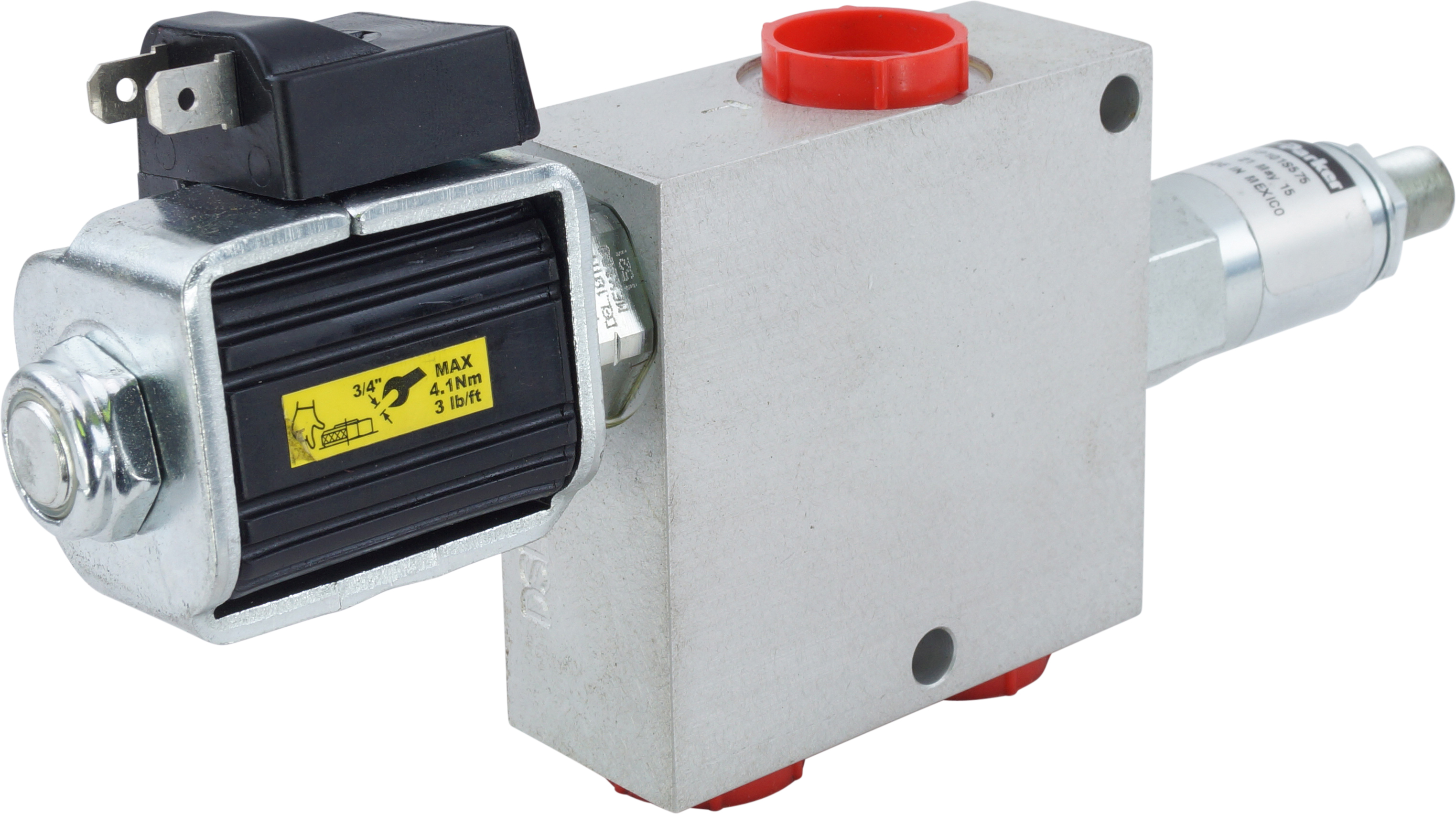 VALVE, HYDRAULIC, 24V, RED DOT