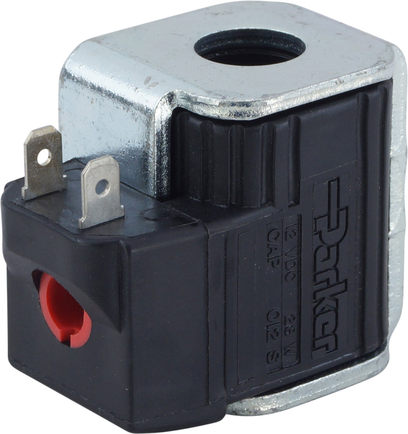 VALVE, HYDRAULIC, VOLTAGE ADAPTOR, ADAPTS VA-12650 24V TO 12V, RED DOT